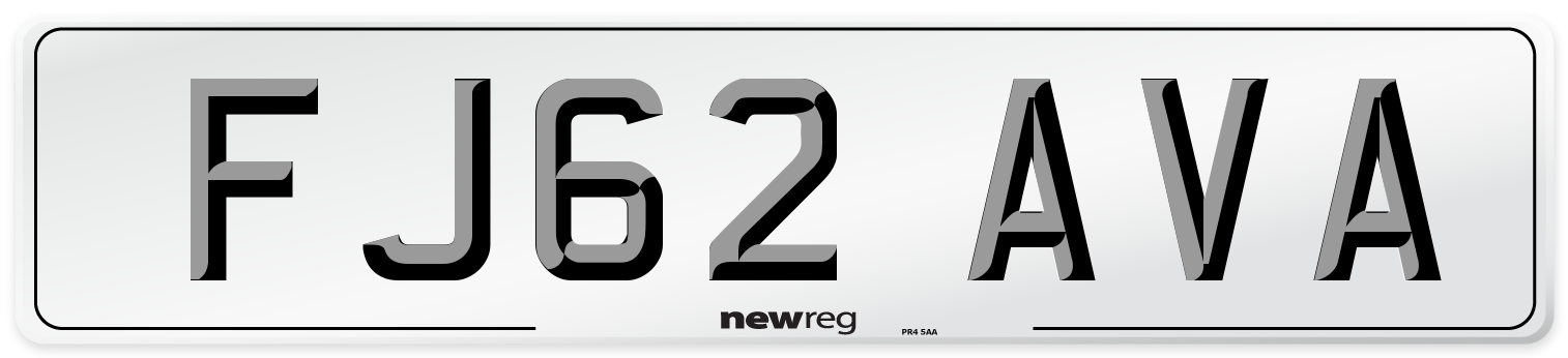 FJ62 AVA Number Plate from New Reg